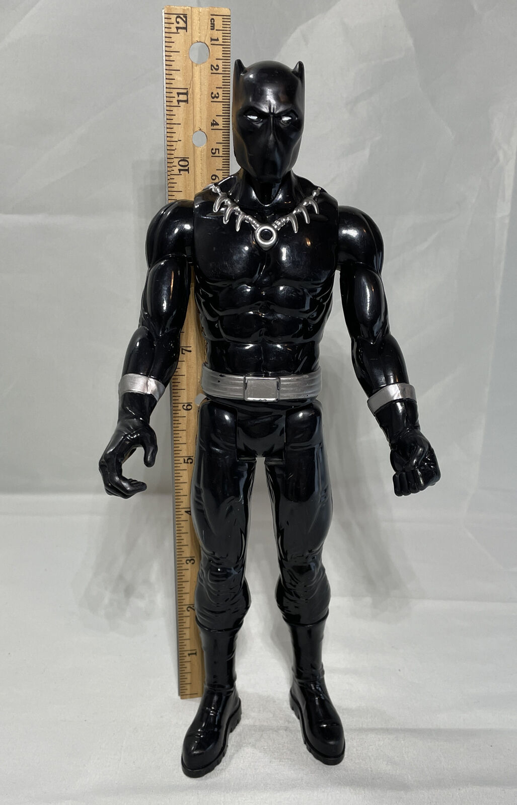 Black Panther Marvel Avengers 11.5” Black/Silver Figure Hasbro C 