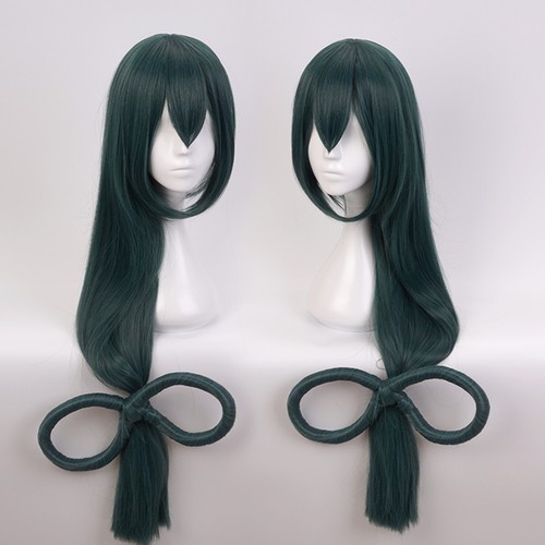 Halloween Party Cosplay Costume Tsuyu Asui FROPPY Goggle Wigs with Elastic Cap - Picture 8 of 12