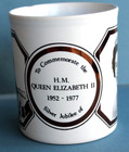 Queen Elizabeth II Prince Philip Silver Jubilee 1977 Mug, Staffordshire Pottery — photo 2