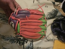 Franklin Kids Youth Baseball Glove Meshtek 22814-9 1/2" Girls Multicolor