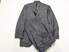 Mabro Suit Jacket Pants Gray Stripe EU 56 US 46 R Made In Italy