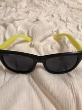 Black and Yellow Plastic Sunglasses