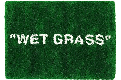Virgil Abloh, a 'Wet Grass' carpet, Ikea, c. 195 x 133 cm