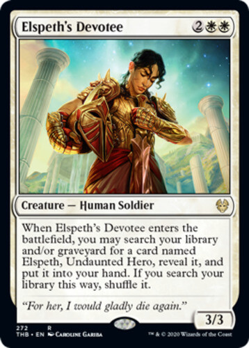 Elspeth's Devotee - Planeswalker Deck Exclusive NM, English MTG Theros Beyond De - Picture 1 of 1
