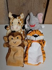 Lot of 4 Melissa Doug Animal Hand Puppets