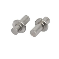 Cabinet 304 Stainless Steel Round Shelf Holder Support Pins 5mm Pin Dia 10pcs