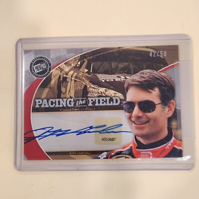 2011 Jeff Gordon Press Pass AUTHENTICS Autograph 42/50