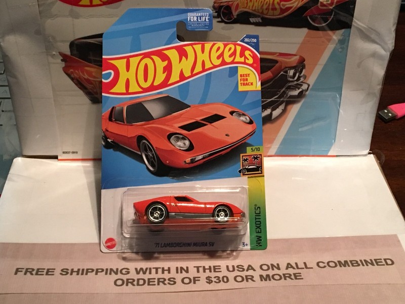 HOT WHEELS 1971 LAMBORGHINI MIURA SV HW EXOTICS ORANGE VHTF!!!
