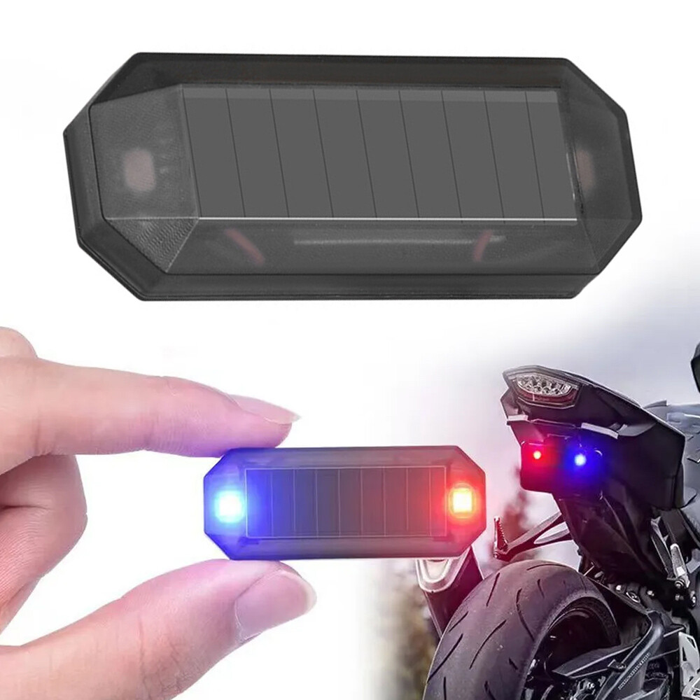 Car Interior Accessories Solar LED Flash Light Anti-theft Safety Warning Light