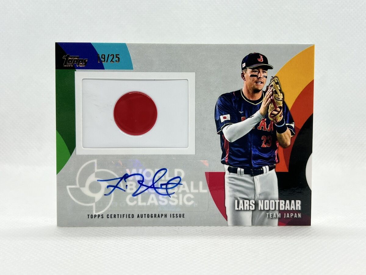 2023 Topps Japan Edition Lars Nootbaar WBC Patch Auto /25 2023 Topps Japan Edition Lars Nootbaar WBC Patch Auto /25