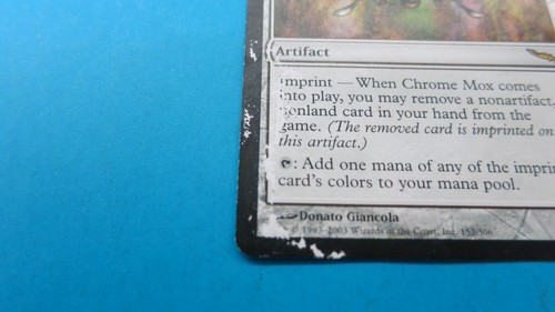 CHROME MOX ARTIFACT MIRRODIN MAGIC THE GATHERING MTG HP - Picture 2 of 5