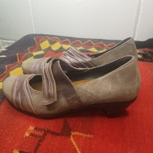 Naot Attitude taupe porcini shitake mary jane heels women 40 9 9.5 - Picture 3 of 10