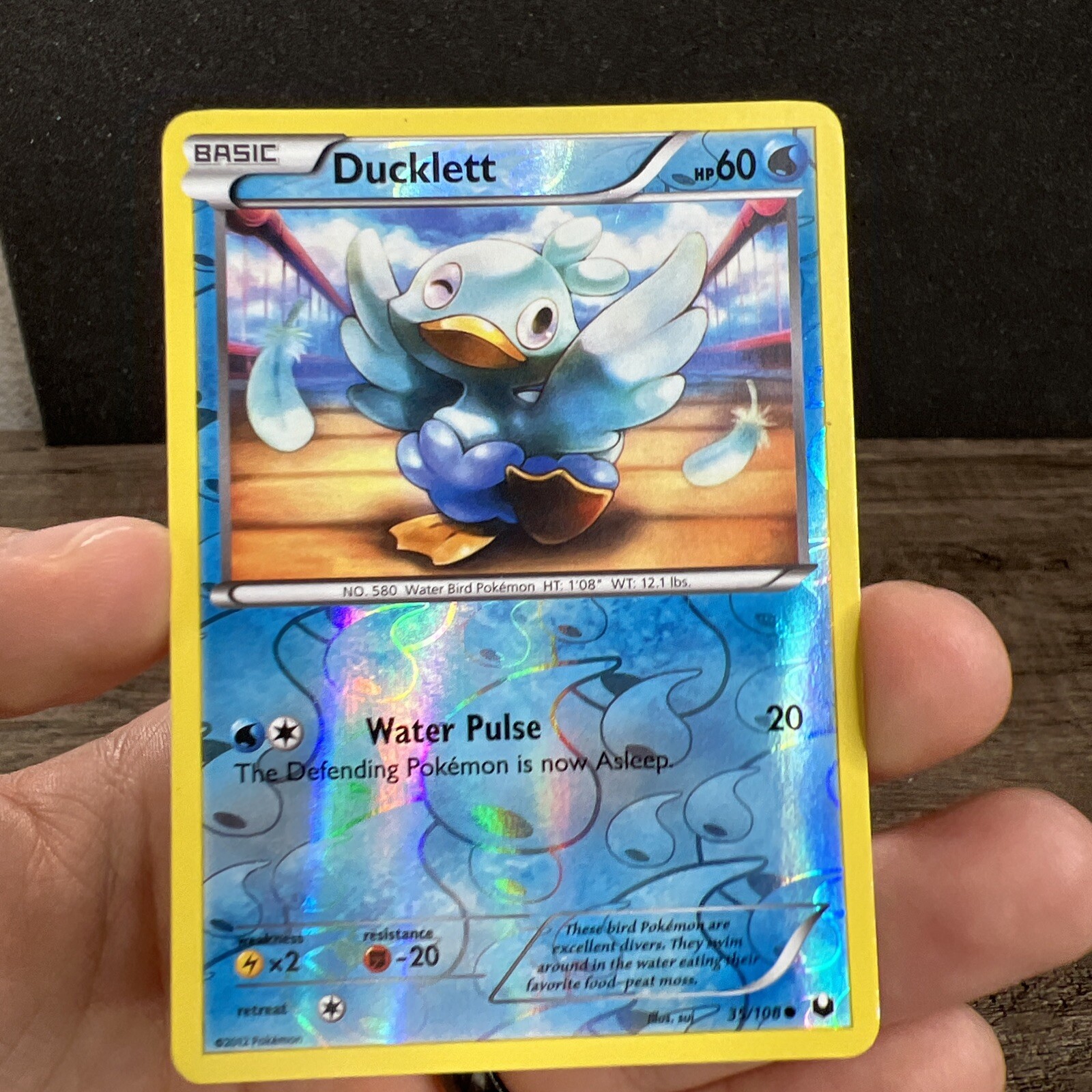 Ducklett Dark Explorers 35/108 Reverse Holo Pokemon Card