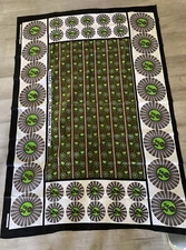 NEW African Textile Fabric 66" x 45.5" Abdulla Mombasa Kenya Maisha Mazuri