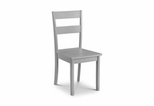Image of Julian Bowen Kobe Solid Wood Torino Grey Dining Chair