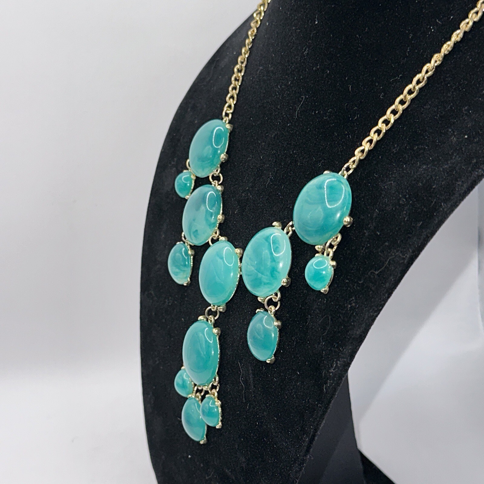 Dramatic Gold Toned Chunky 22” Statement Necklace… - image 5