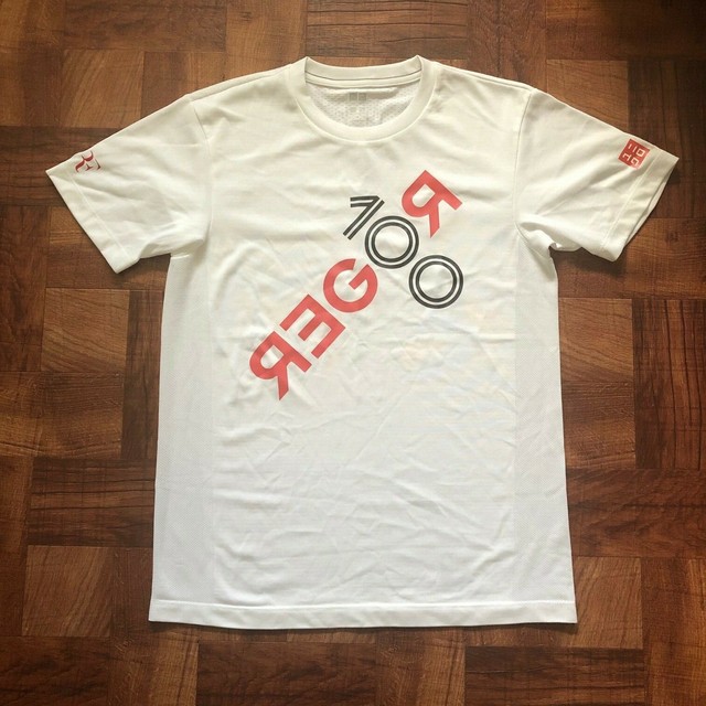 Uniqlo Dry-Ex Crew Neck Sz S ROGER 100 federer shirt tennis | eBay