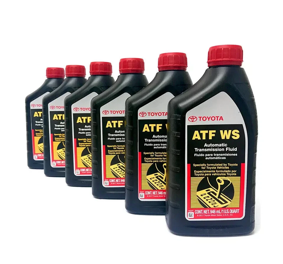 Toyota Lexus Sion ATF WS Transmission Fluid 00289-ATFWS OEM Case of 6 Quarts - Image 2 of 2