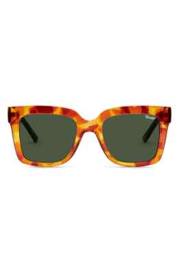 Quay Studded ICY Tortoiseshell Cat Eye Sunglasses - Brown & Black Quay Sunglasses Icy 126 Studded Tortoise Square Discontinued  main image 3