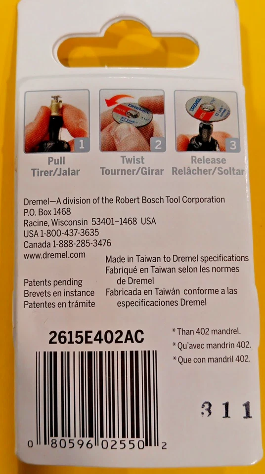 Mandril Dremel EZ402 ~NIP~ Foto 3 de 3