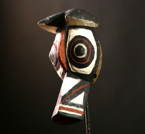 African Bobo Dog Bwa Mask Tribal Wall Art Kurumba Mossi Hunting Decor Scul-G4149