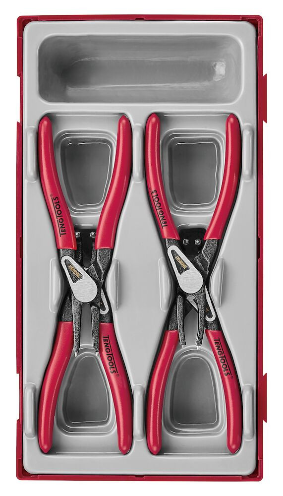 Teng Tools 4 Piece Circlip Plier Set, 12-25mm Internal & External - TT474-5E