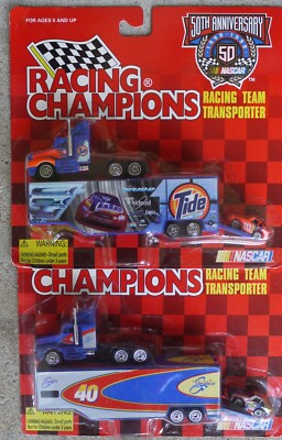 Racing Champions 1998 NASCAR Sabco & Tide Racing Team Transporter Combo NEW