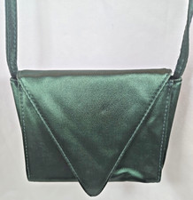 Borsa a tracolla EMPORIO ARMANI pochette vintage verde scuro busta pieghevole forma quadrata