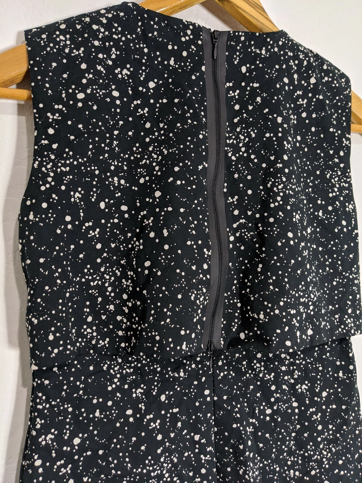 Abito donna Kate Spade Saturday Galaxy stampa cambio nuovo con etichette taglia 4 nero