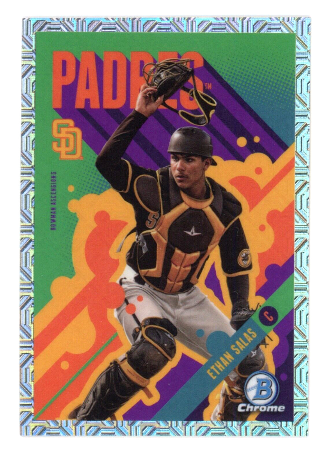 2024 Bowman Chrome Ethan Salas #BA-8 Mojo Mega Bowman Ascensions Case Hit Padres