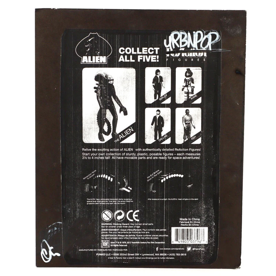 Figura de acción ALIEN Xenomorph arte de diseñador autografiado Urbanpop SDCC 2016 sellado Foto 2 de 4