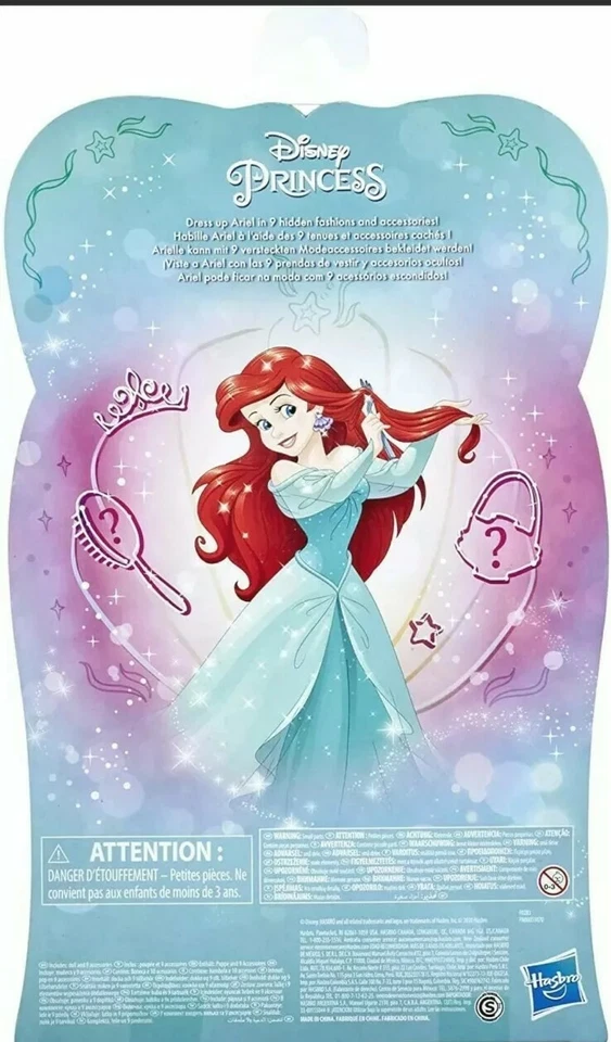 Disney Princesa Estilo Sorpresa Ariel Moda Muñeca con 9 Sorpresa Sirenita Foto 4 de 4