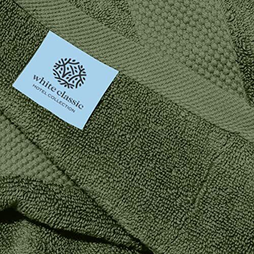 Luxury Hand Towels for Bathroom-Hotel-Spa-Kitchen-Set - 12: Forest Green - Picture 6 of 6