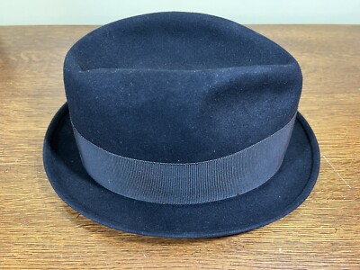 Vintage Stetson Mens Fedora Hat Size 7 1/4 Black | eBay