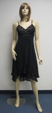 Designer Sue Wong Dress Silk Hand Beaded Evening Gown Black prom sz 6 Short New3