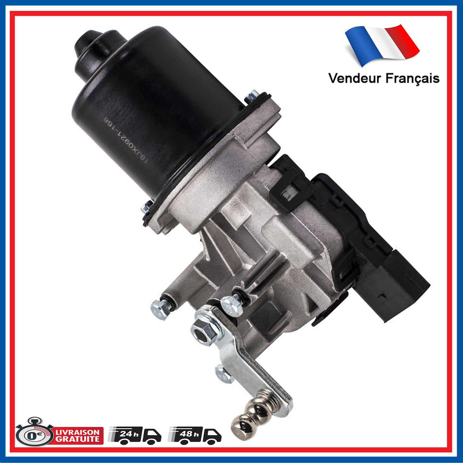 Moteur essuie-glace Polo 9N 6Q1955119C 6Q1955119A 6Q1955113 avant 12V