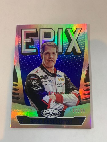2018 Certified Epix Racing #E8 Brad Keselowski Blue 05/99 - Bild 1 von 2