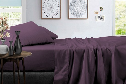Luxurious AU King Size 600 TC Egyptian Cotton 50 CM Deep Wall Bed Sheet Set 4 PC - Picture 68 of 105
