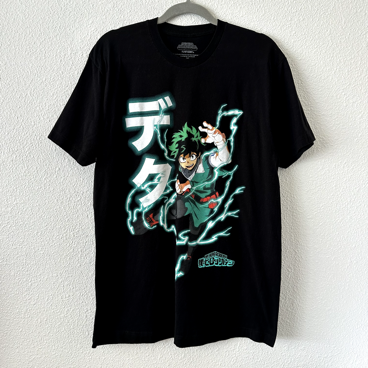 My Hero Academia Black Short Sleeve T-Shirt Anime Graphic Tee