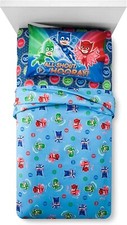 PJ Masks "It's Time to be a Hero" Kids Microfiber Twin Sheet Set-AB06XVJXRT45