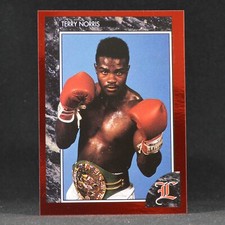 Terry Norris - 1992 Legends Magazine Card #9 (hand-cut card)