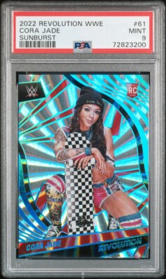 Cora Jade 2022 Panini Revolution WWE Rookie Card Sunburst Parallel RC ...