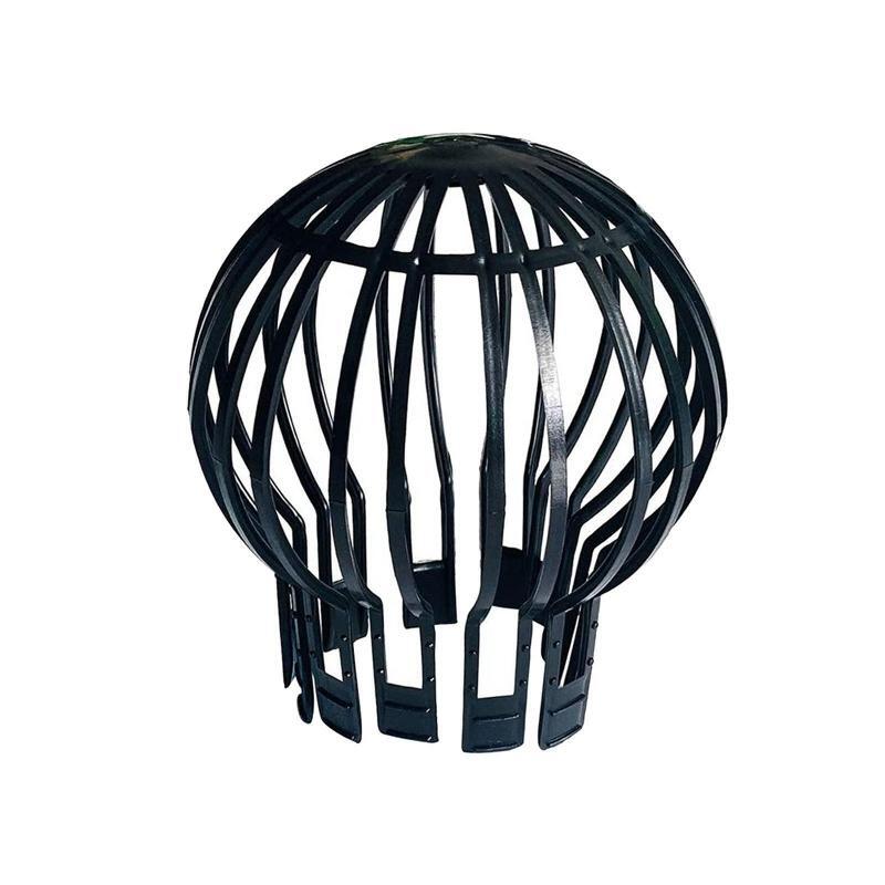Gutter Leaf Guard Downpipe Portable Black Downspout Leaf Strainer for