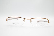 Freudenhaus Tim Tim Titanium Bronze Halbrand Brille Brillengestell Neu