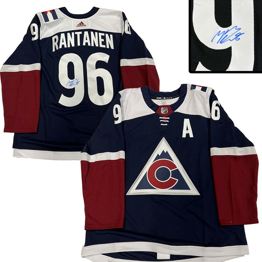 MIKKO RANTANEN Signed Colorado Avalanche Alternate Adidas PRO Jersey