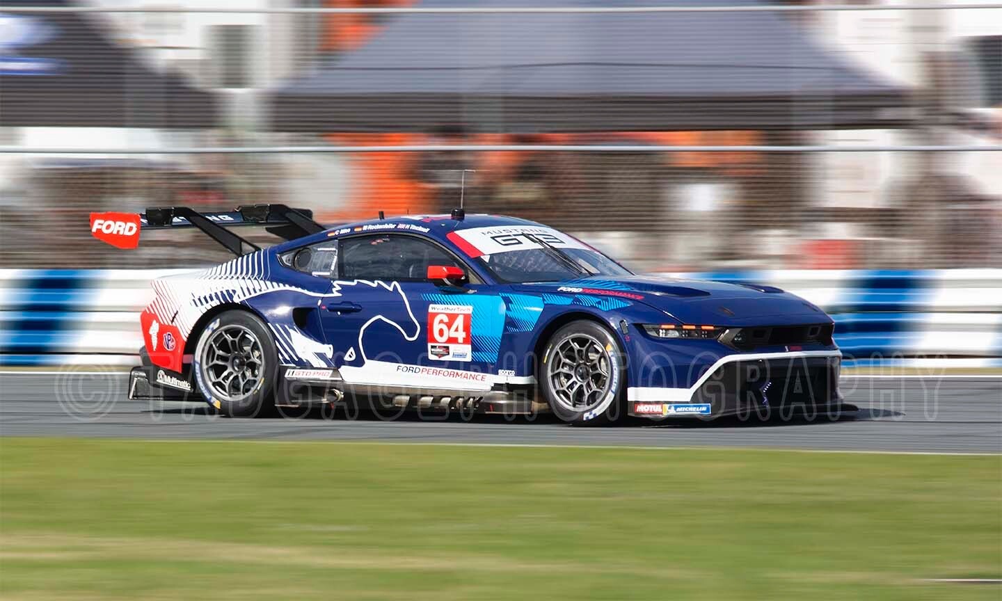 Ford Mustang GT3 IMSA GTD PRO #64 Rolex 24 Daytona 2024 Race Car Photo ...