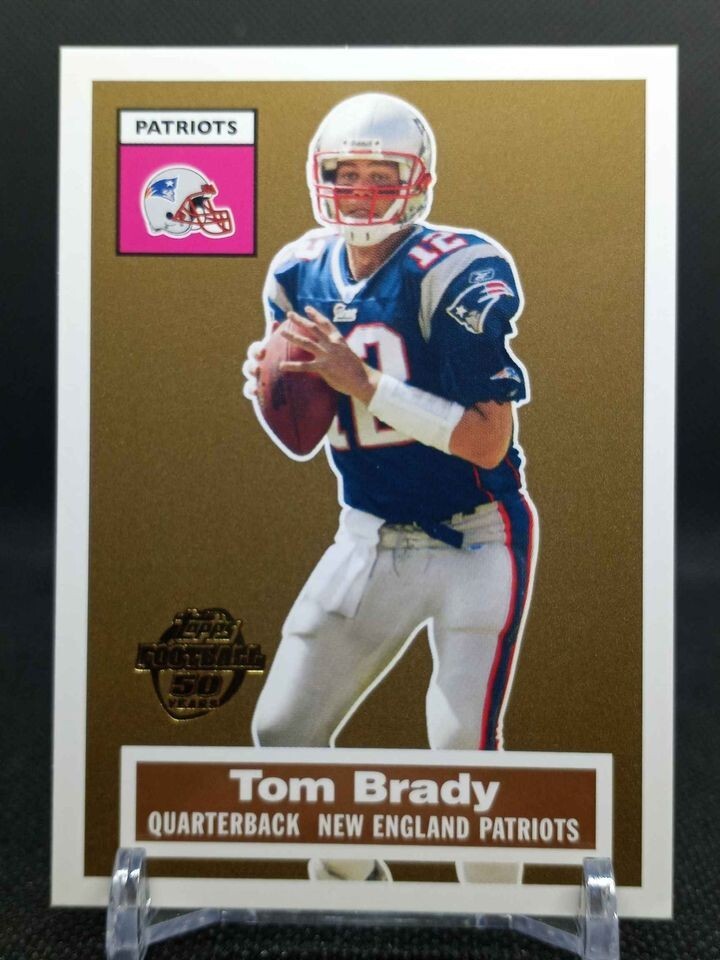 Tom Brady 2005 Topps 50 Years Gold Logo New England Patriots