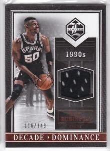 2015-16-Panini-Limited-David-Robinson-Decade-of-Dominance-Game-Worn-Jersey-149