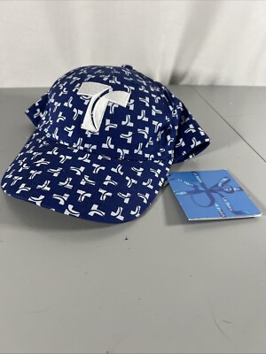 Telemundo All Over Print Embroidered Adjustable Hook Loop Hat Cap Blue Promo