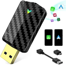 Mini Wireless Carplay Adapter w Fast Stable WiFi Bluetooth Connection